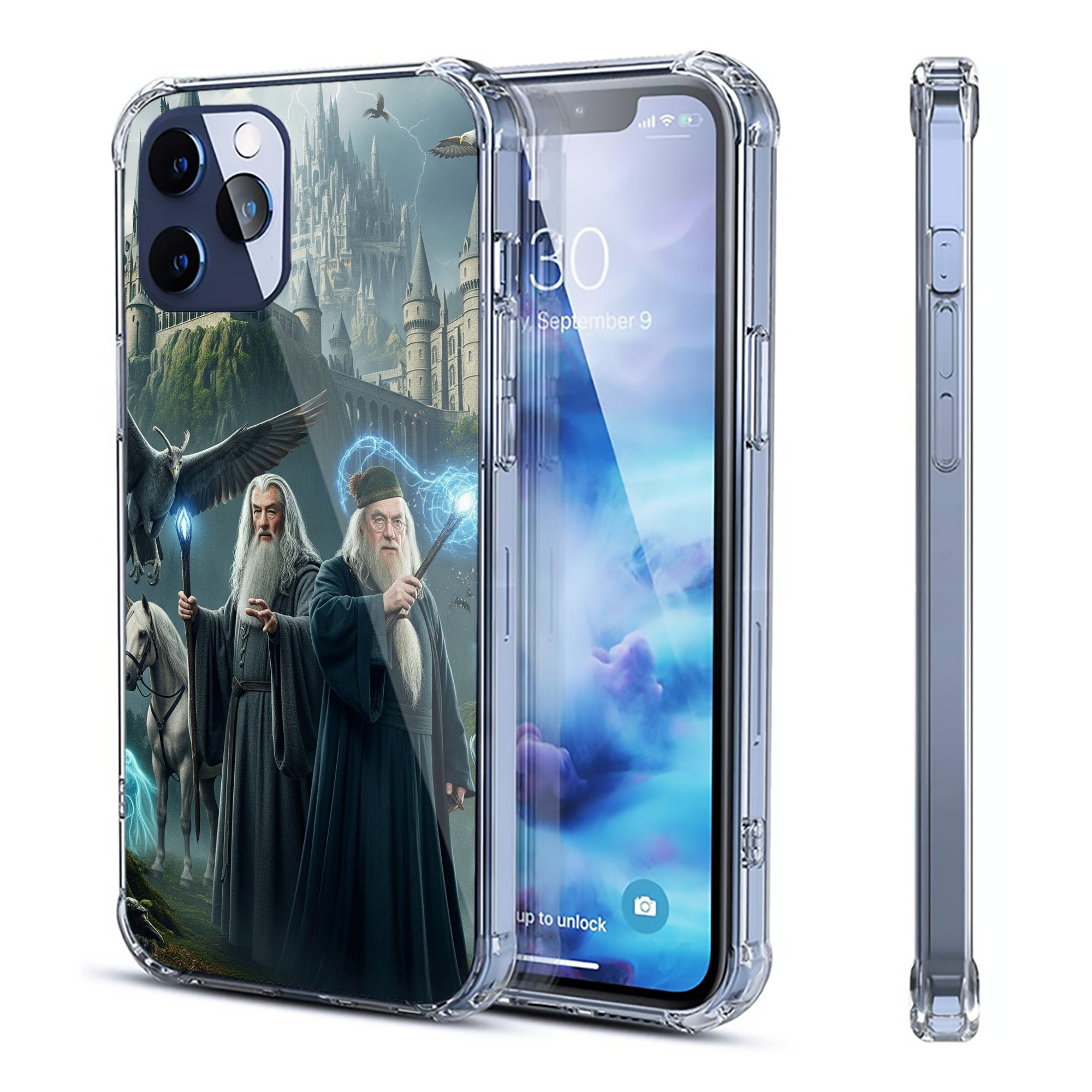 （画像用） Harry Potter ハリー・ポッターシリーズ 【iPhone 12シリーズ対応】透明スマホケース（クリアソフトケース）